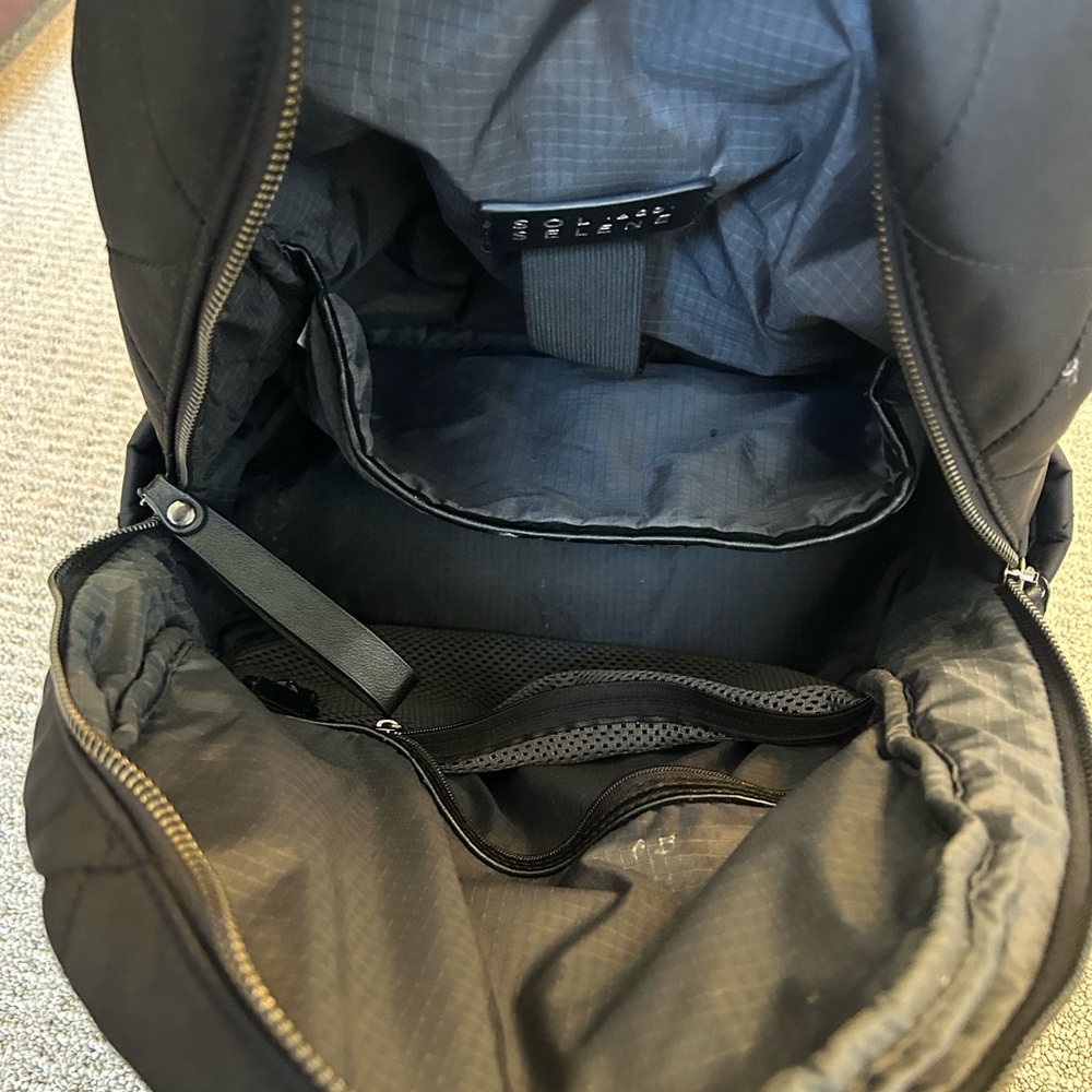 Peloton x Sol & Selene Quilted Black Backpack - Picture 7 of 13